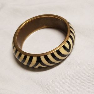 🍒 3 for $15! Zebra enameled cuff bracelet